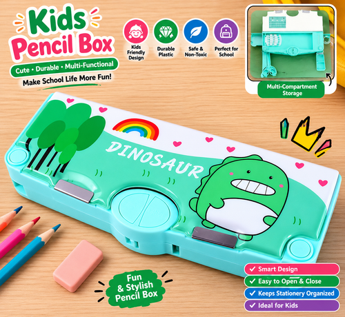 Multifunctional Space Pencil Box for Kids | Magnetic Pencil Case