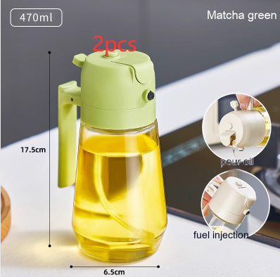 2-in-1 Olive Oil Sprayer & Dispenser Bottle – 470ml - product photo 14