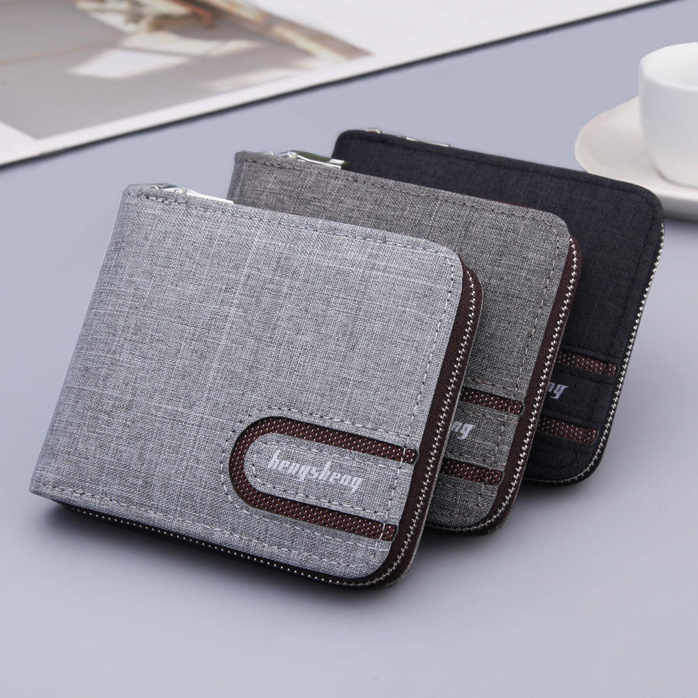 Men's Canvas Bifold Wallet