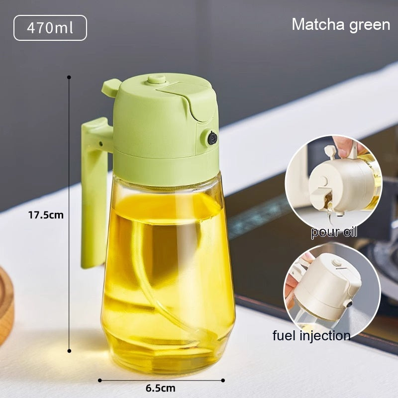 2-in-1 Olive Oil Sprayer & Dispenser Bottle – 470ml - product photo 10