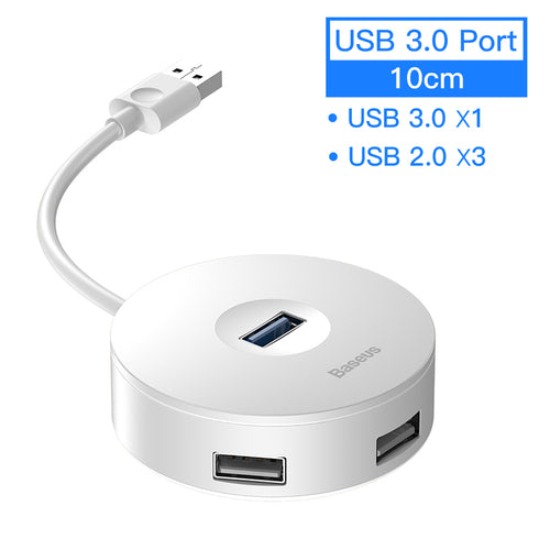 4-Port USB 3.0 Hub – Compact Adapter for Laptop & PC | RIZQORA