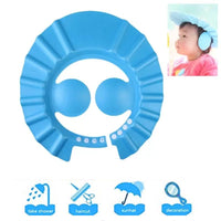 RIZQORA adjustable baby shower cap for hair washing