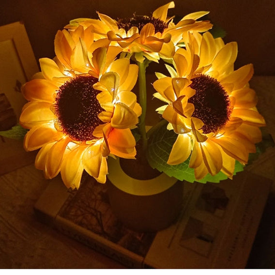Rechargeable Sunflower LED Decorative Table Lamp - product photo 3