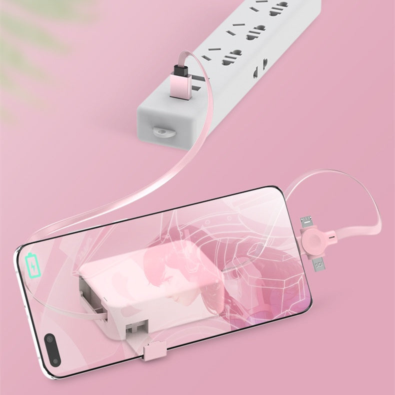 4-in-1 Retractable Charging Cable with Phone Stand - product photo 5