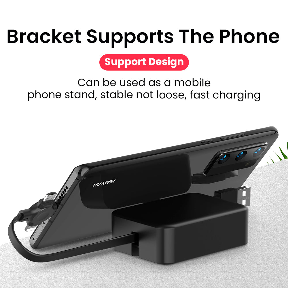 4-in-1 Retractable Charging Cable with Phone Stand - product photo 4