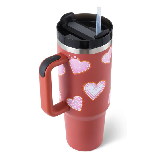 40oz Insulated Stainless Steel Travel Tumbler with Handle – RIZQORA - product photo 5