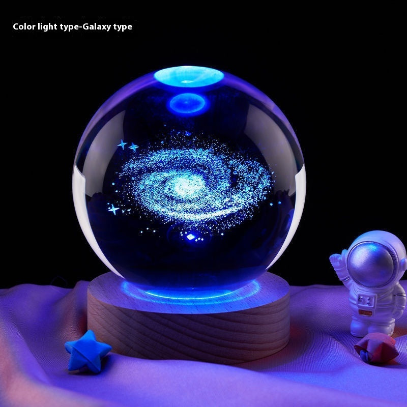 Crystal Moon Night Lamp with USB LED Base | 3D Crystal Lamp – RIZQORA - product photo 15