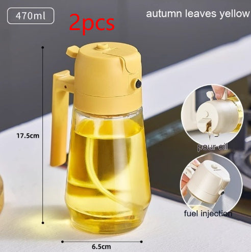 2-in-1 Olive Oil Sprayer & Dispenser Bottle – 470ml - product photo 15
