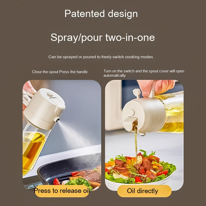 2-in-1 Olive Oil Sprayer & Dispenser Bottle – 470ml - product photo 6
