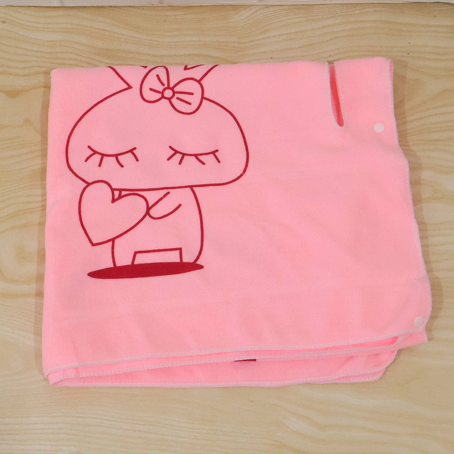 Women Wearable Bath Towel Cute Print Soft Quick Dry Bathroom Wrap (1 Pc)