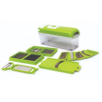 RIZQORA 14-in-1 vegetable chopper disassembled dishwasher-safe parts