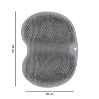 Silicone Bathroom Foot Cleaning Scrubber Mat (1 Pc 27x20 Cm)