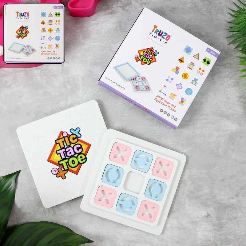 Tic Tac Toe Classic Strategy Board Game For Kids (1 Set)