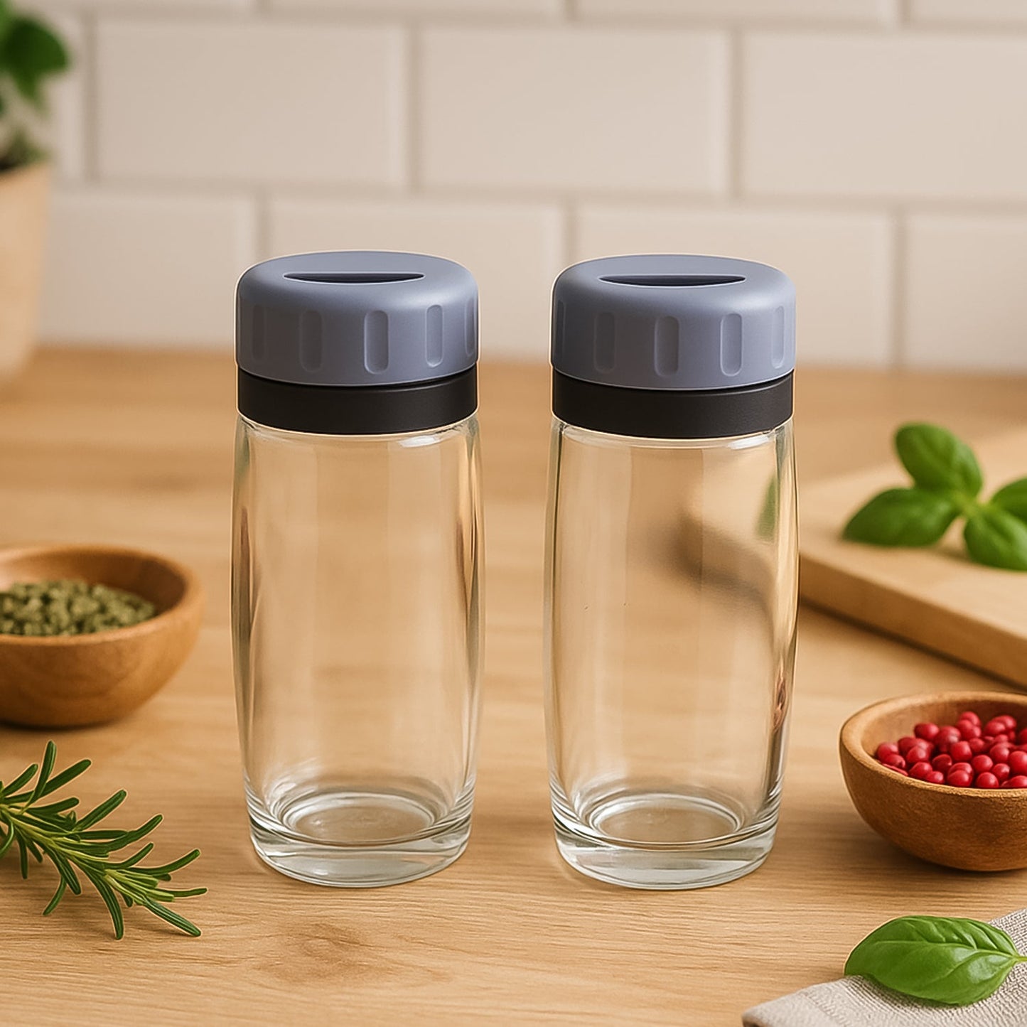 RIZQORA salt and pepper shaker flip-top lid detail