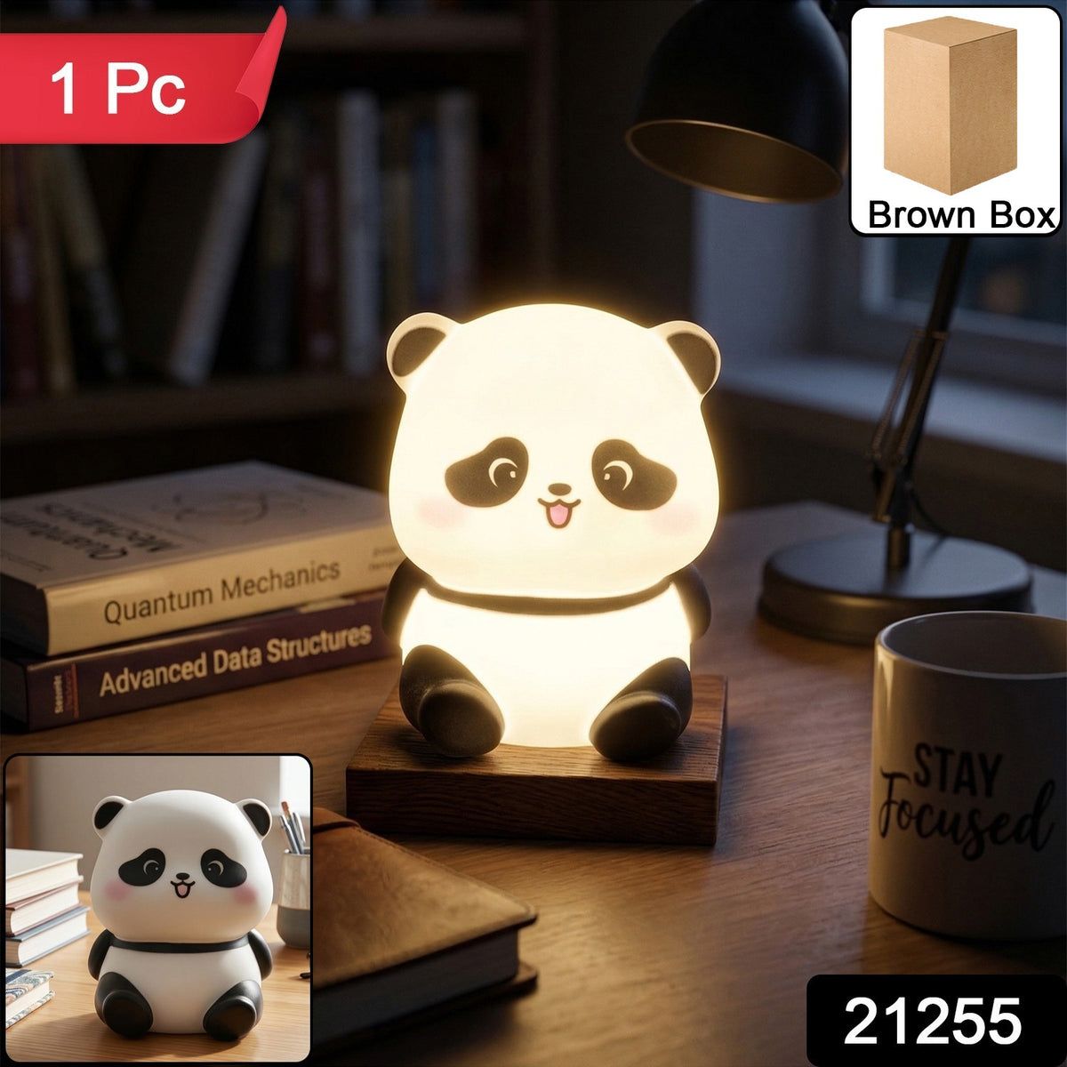 Cute Mini Panda Night Light Lamp (1 Pc)