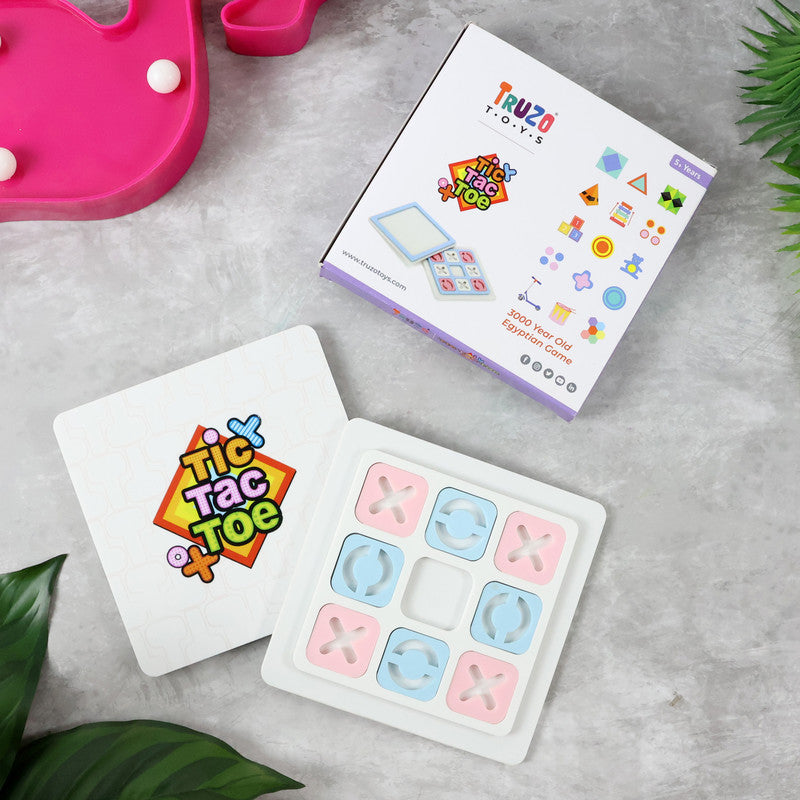 Tic Tac Toe Classic Strategy Board Game For Kids (1 Set)