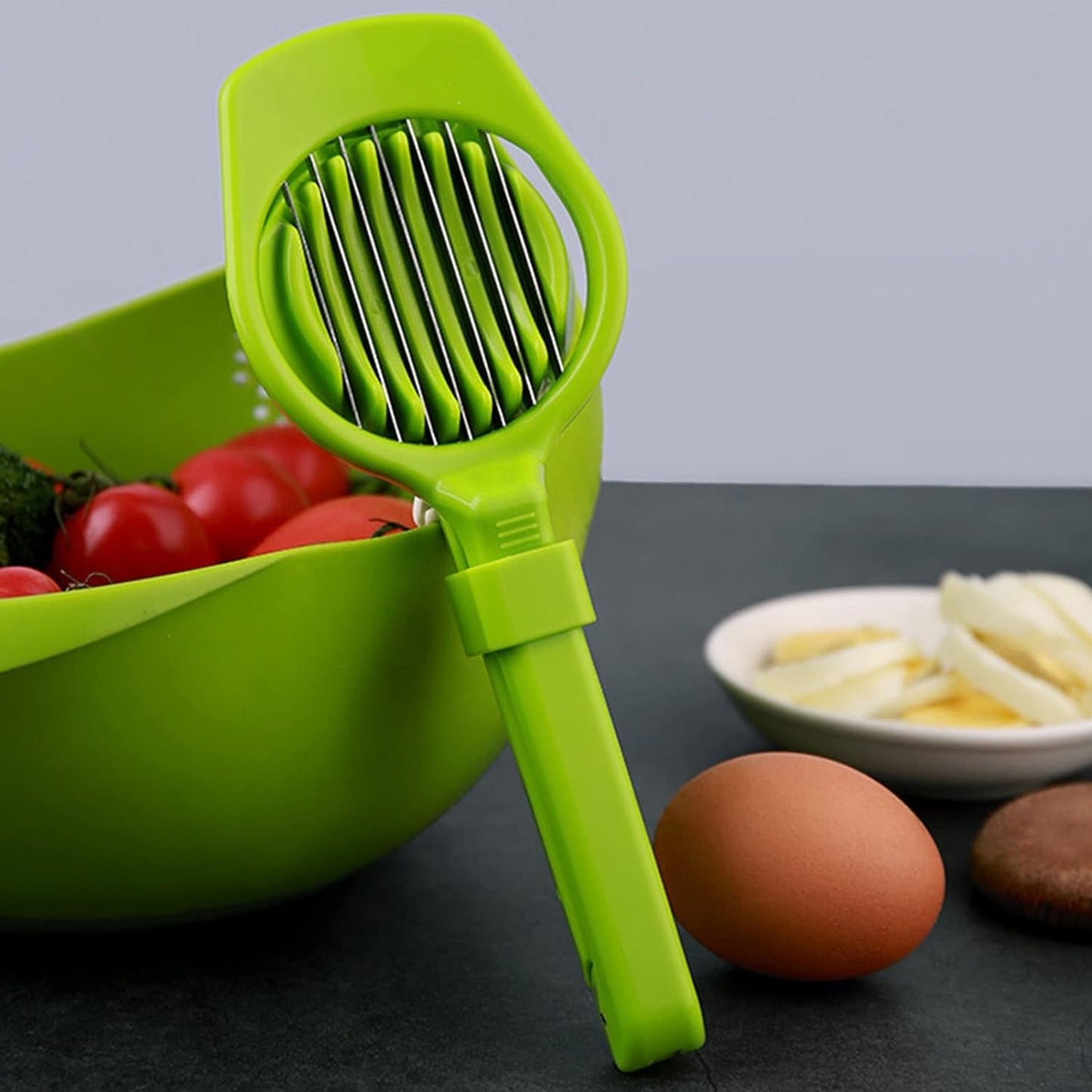 RIZQORA egg and fruit slicer seven blade cutting wires