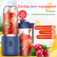 RIZQORA portable USB rechargeable blender with juicer cup