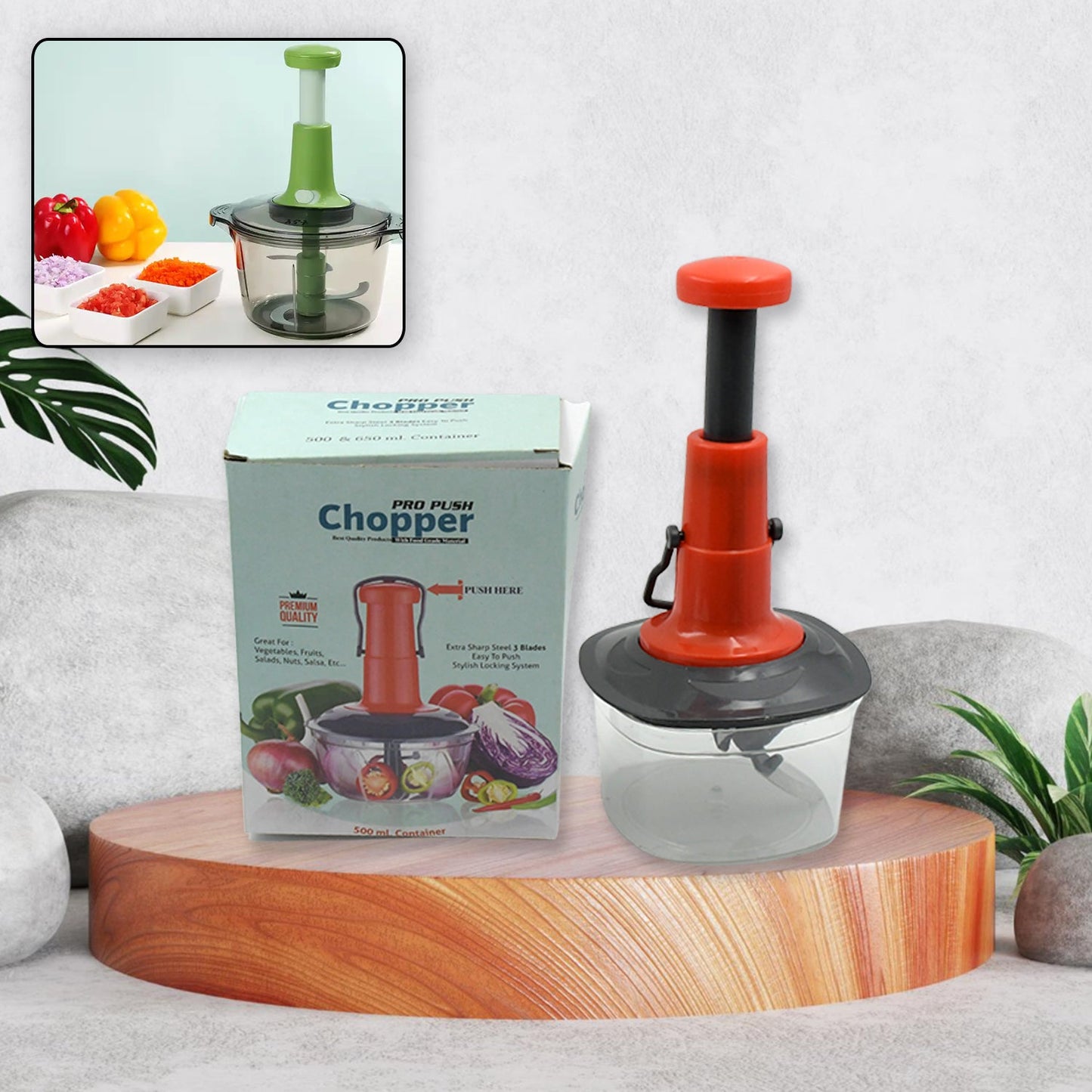 RIZQORA push chopper anti-slip base