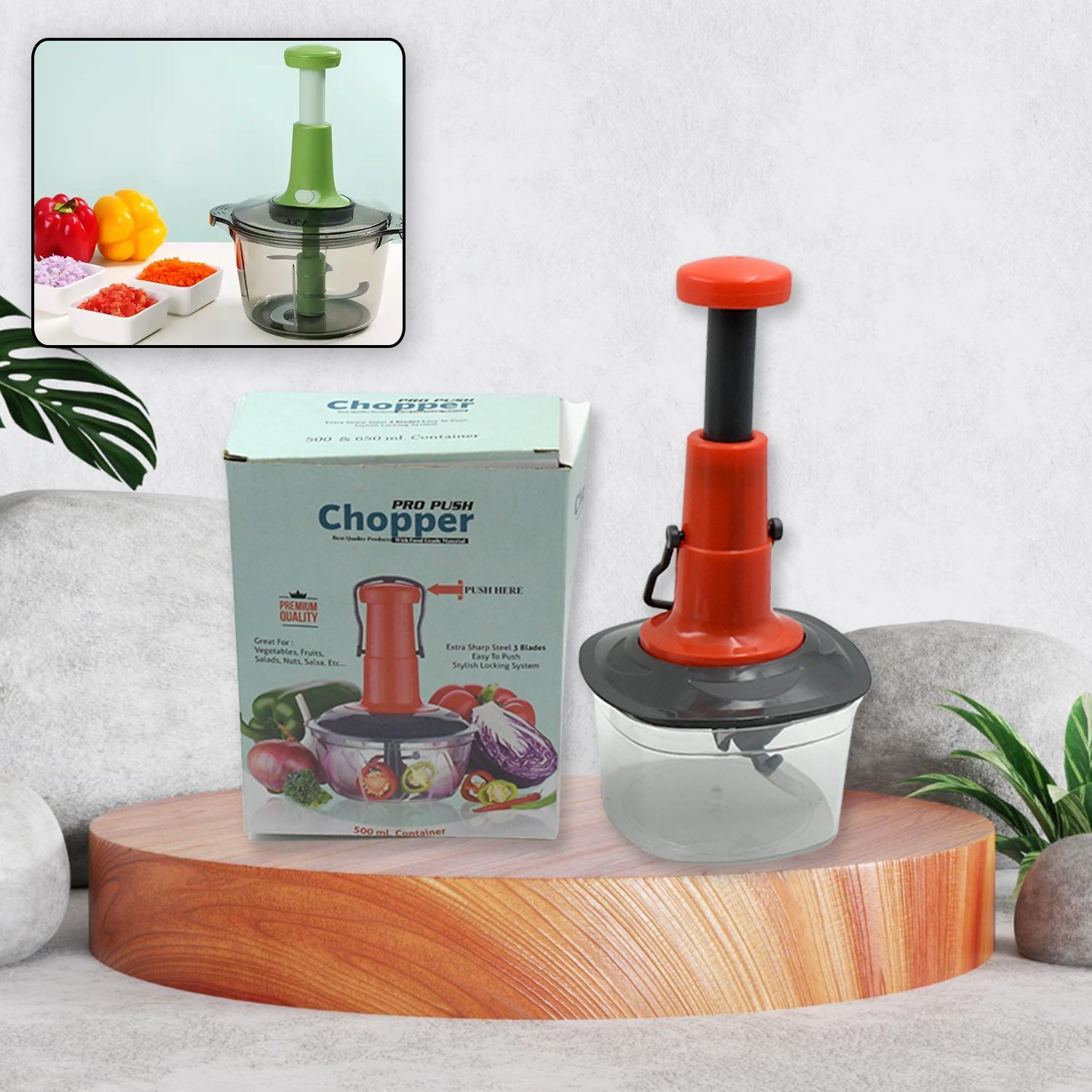 RIZQORA push chopper anti-slip base