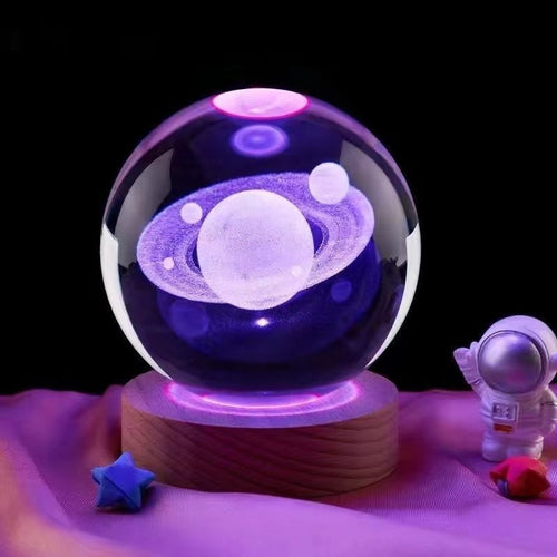 Crystal Moon Night Lamp with USB LED Base | 3D Crystal Lamp – RIZQORA