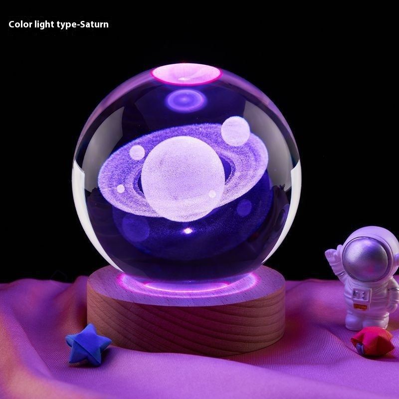 Crystal Moon Night Lamp with USB LED Base | 3D Crystal Lamp – RIZQORA - product photo 16