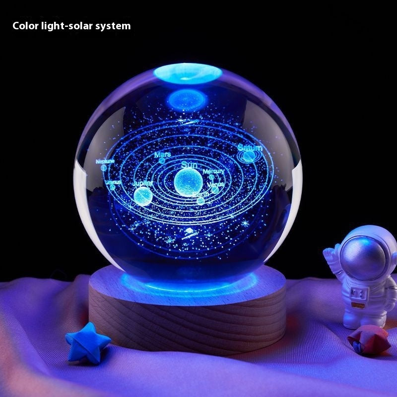 Crystal Moon Night Lamp with USB LED Base | 3D Crystal Lamp – RIZQORA - product photo 3