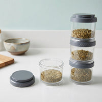 Multipurpose Multi Connecting Stackable Storage Container Set (4 Pc)