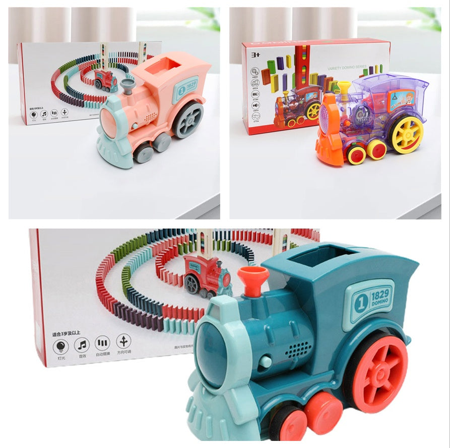Automatic Domino Train Toy Set for Kids - product photo 7