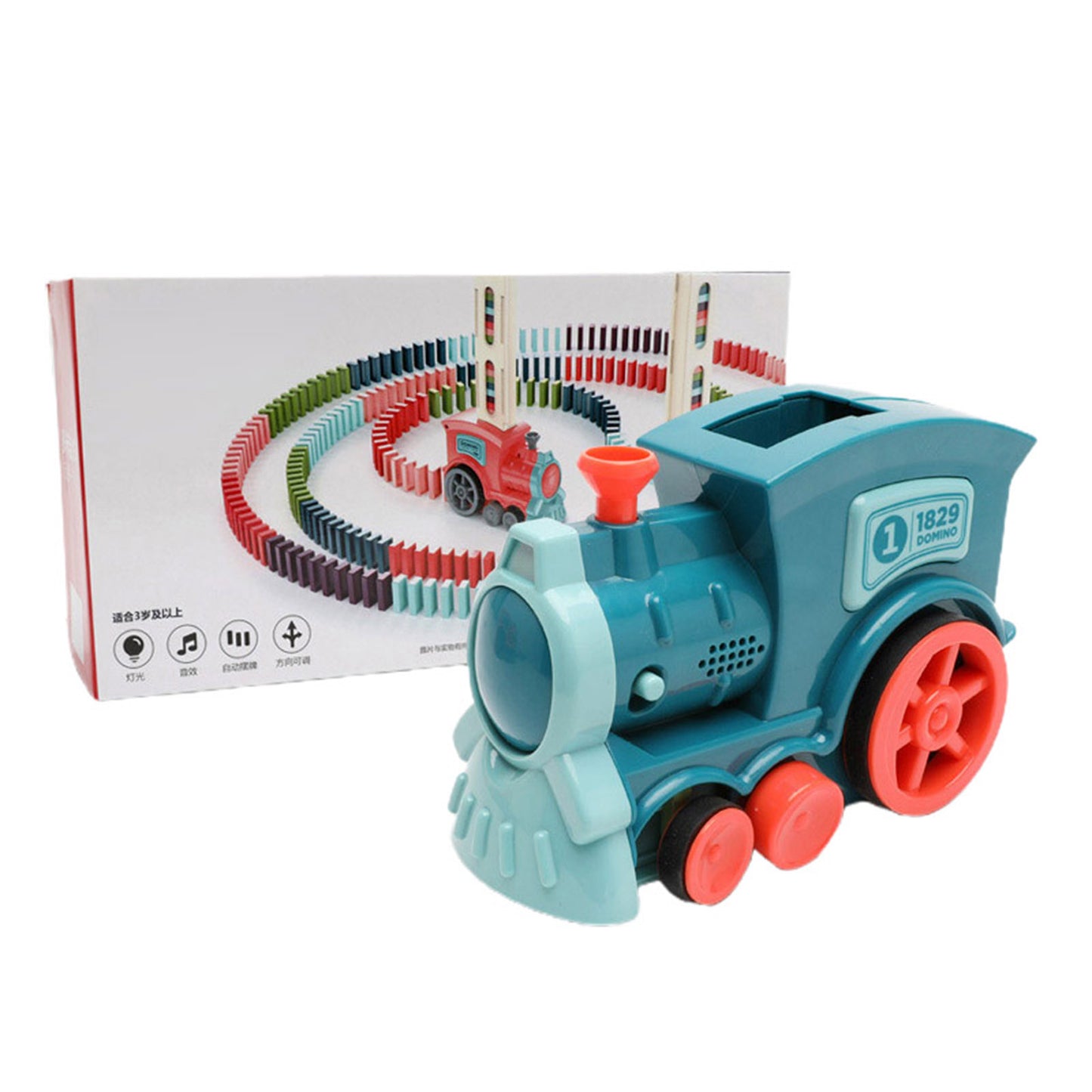 Automatic Domino Train Toy Set for Kids - product photo 16