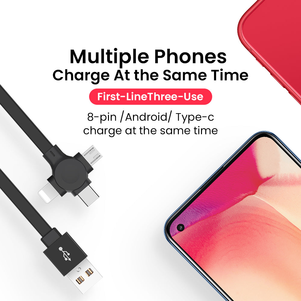 4-in-1 Retractable Charging Cable with Phone Stand - product photo 8