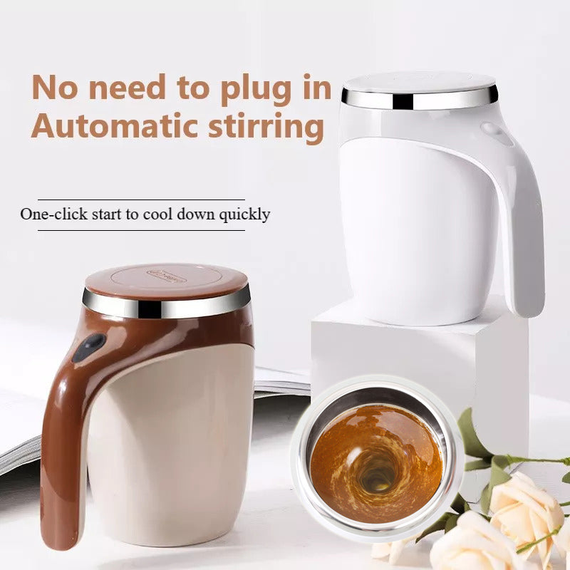 Automatic Self-Stirring Coffee Mug – Magnetic Mixing Cup