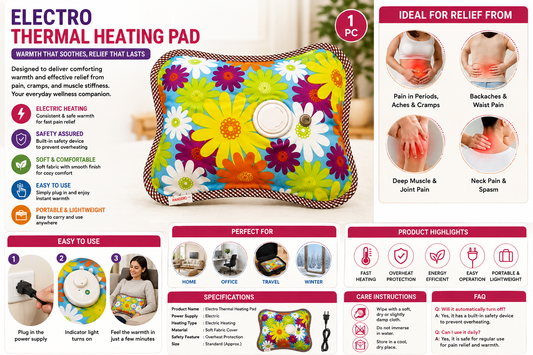 Rechargeable Electric Hot Water Bag | Portable Heating Pad – RIZQORA